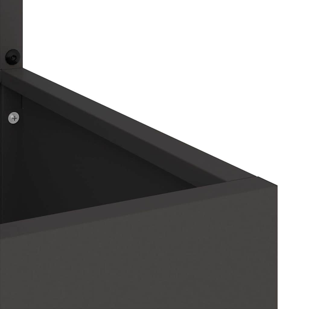 Ecran de intimitate pentru grădină Traforaj Negru 50 x 140 cm