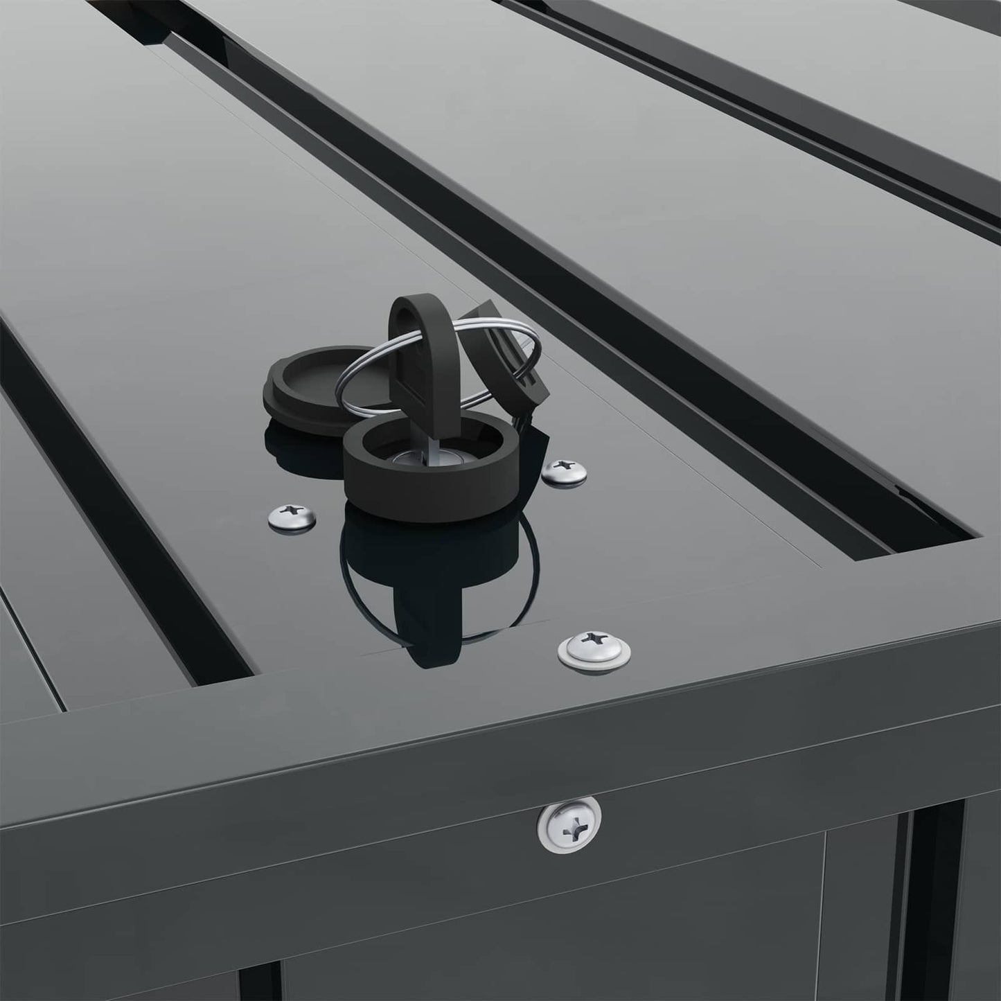 Cutie de depozitare pentru grădină Negru 101 x 56,5 x 50 cm