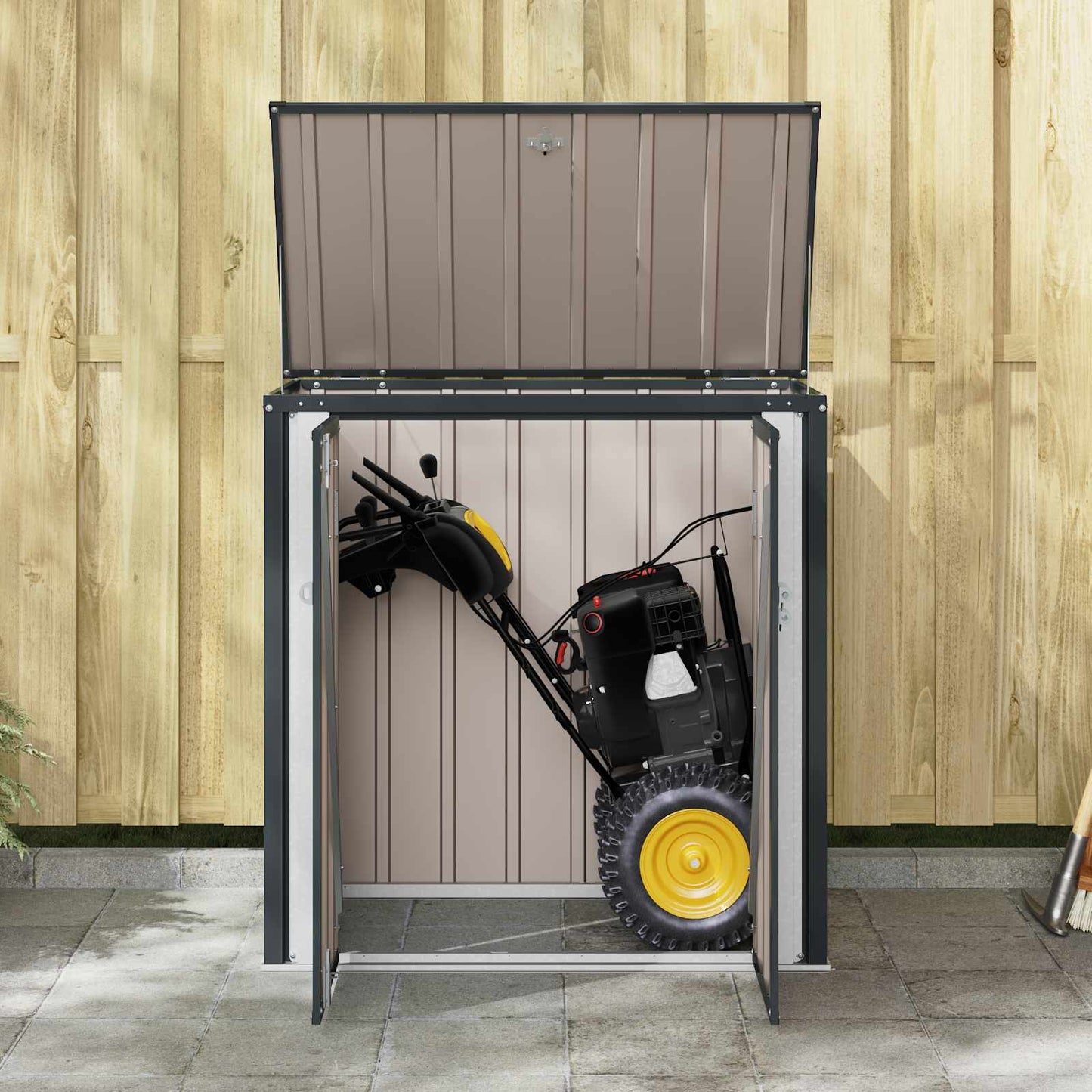 Cutie de depozitare pentru grădină Negru 101,5 x 57 x 100,5 cm