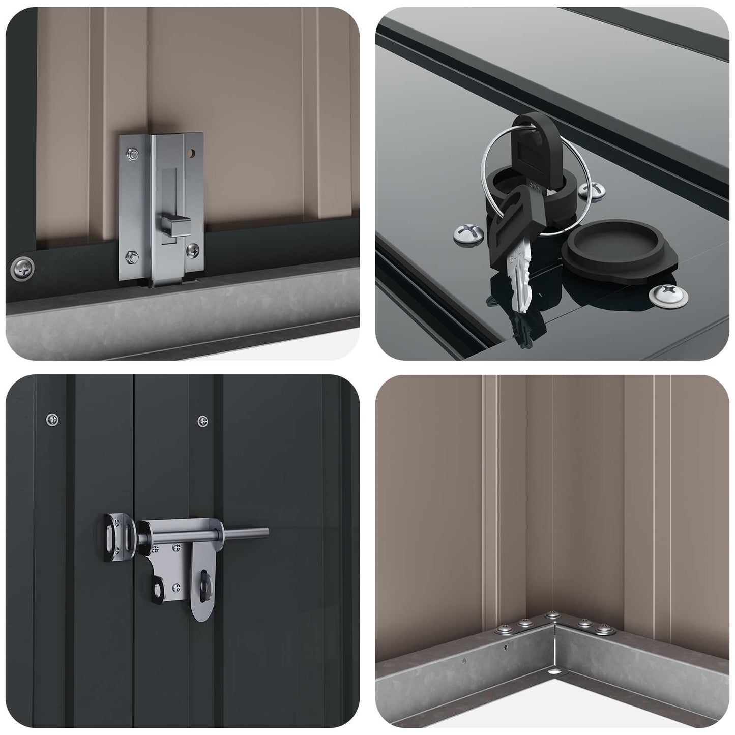 Cutie de depozitare pentru grădină Negru 151,5 x 107 x 100 cm