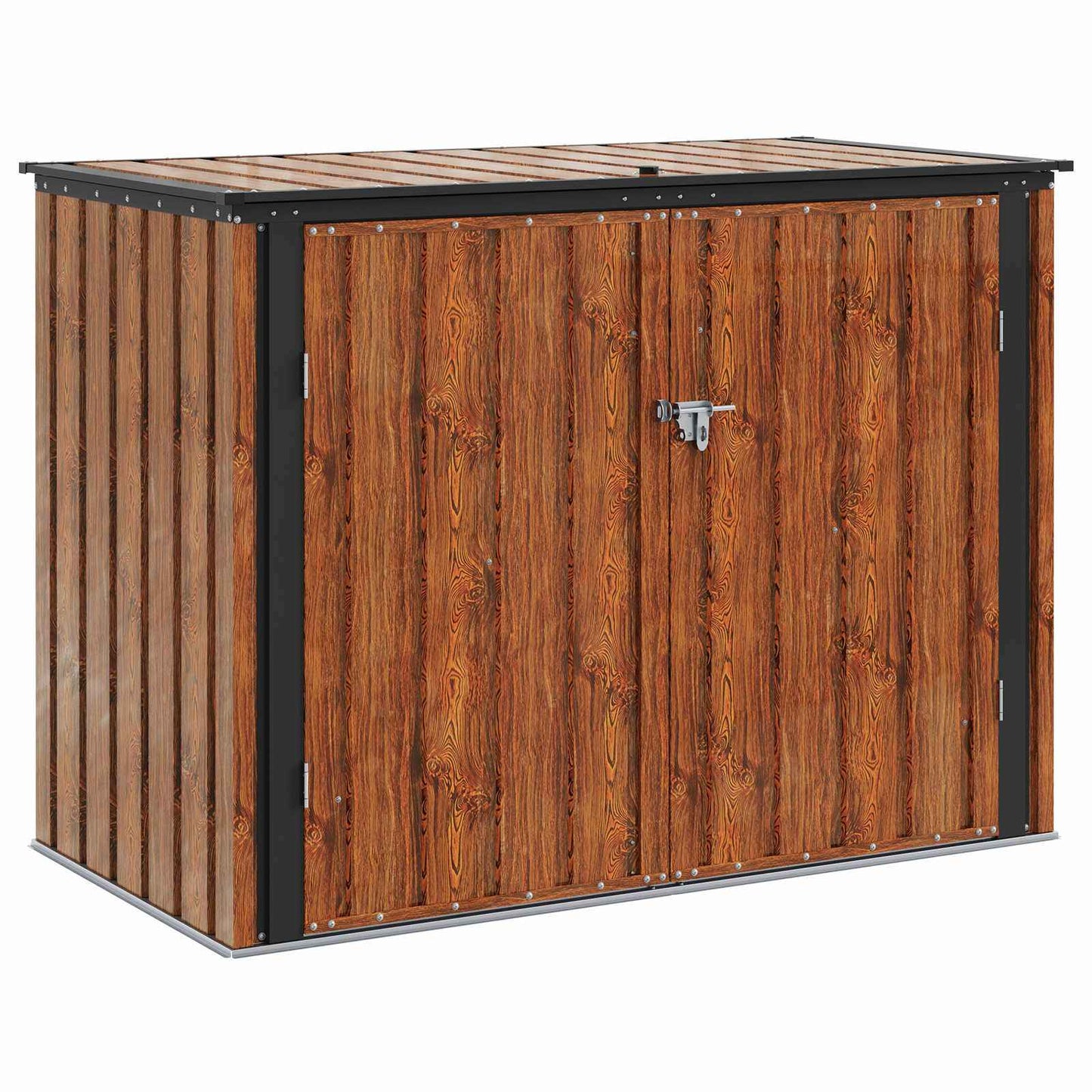 Cutie de depozitare pentru grădină Maro 151,5 x 82 x 110,5 cm