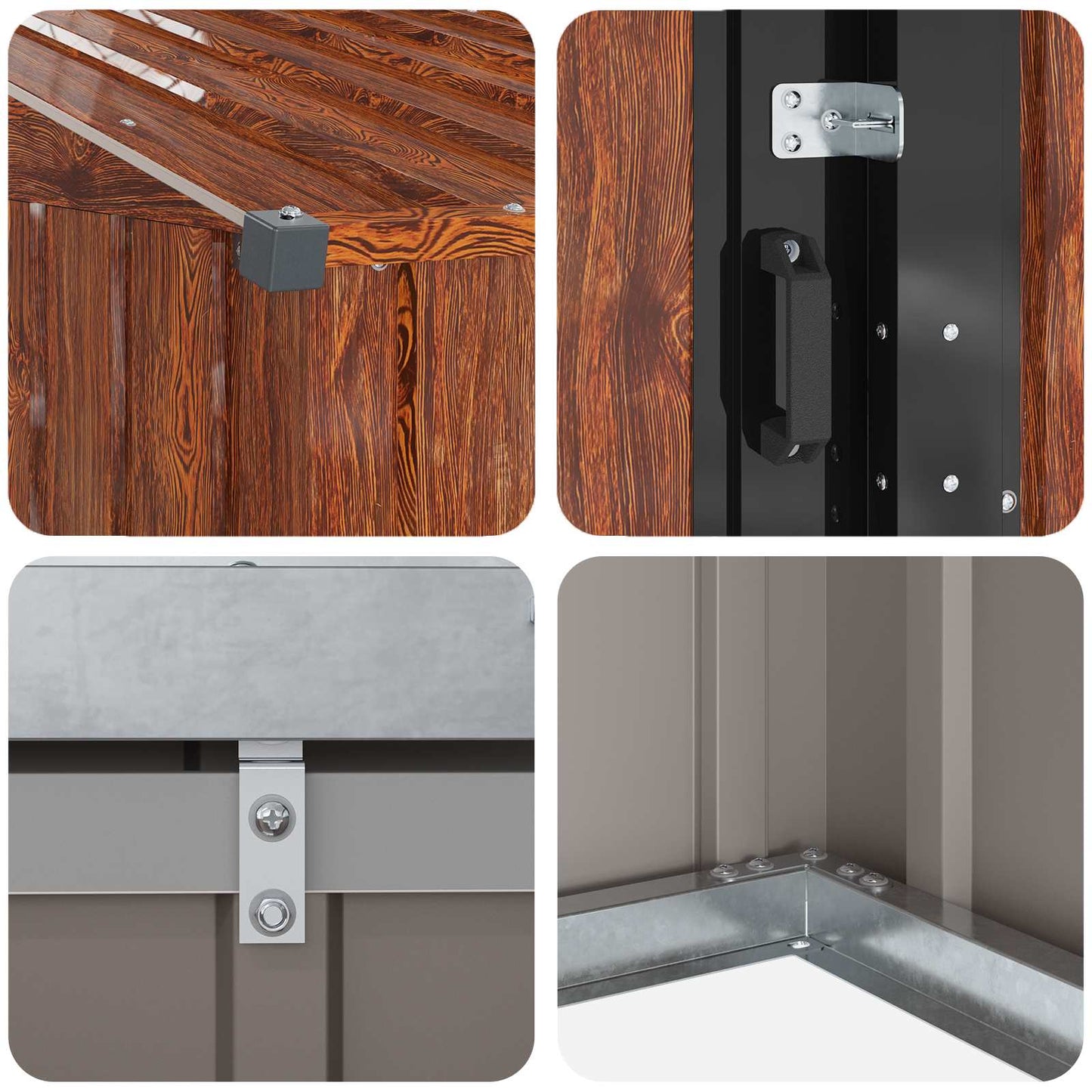 Magazii pentru grădină Maro 137 x 81 x 180 cm Metal