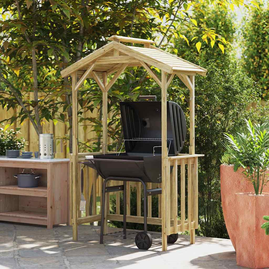 Copertină pentru grătar Lemn de pin tratat