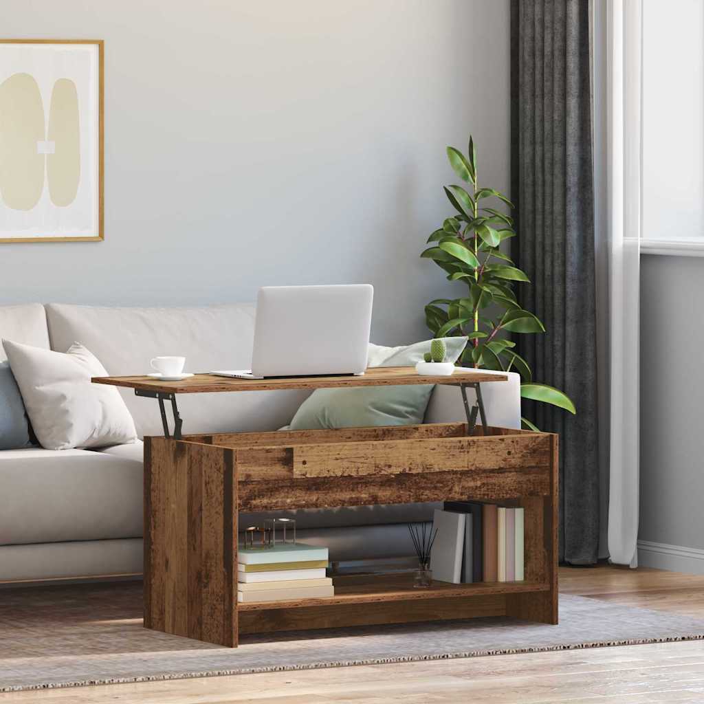 Masă de cafea Lemn Vechi 80 x 50,5 x 41,5 cm Lemn compozit