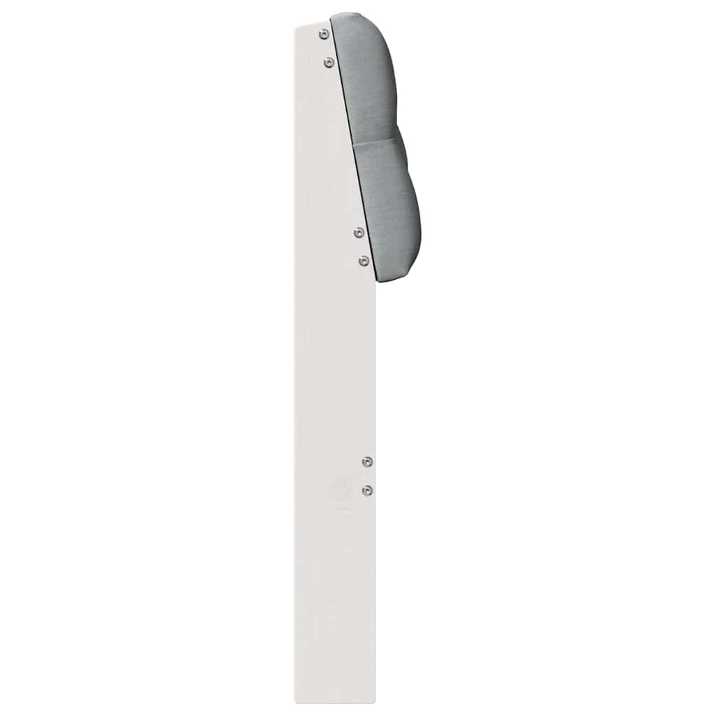 Tăblie tapițată Gri deschis 75 cm Lemn de pin masiv