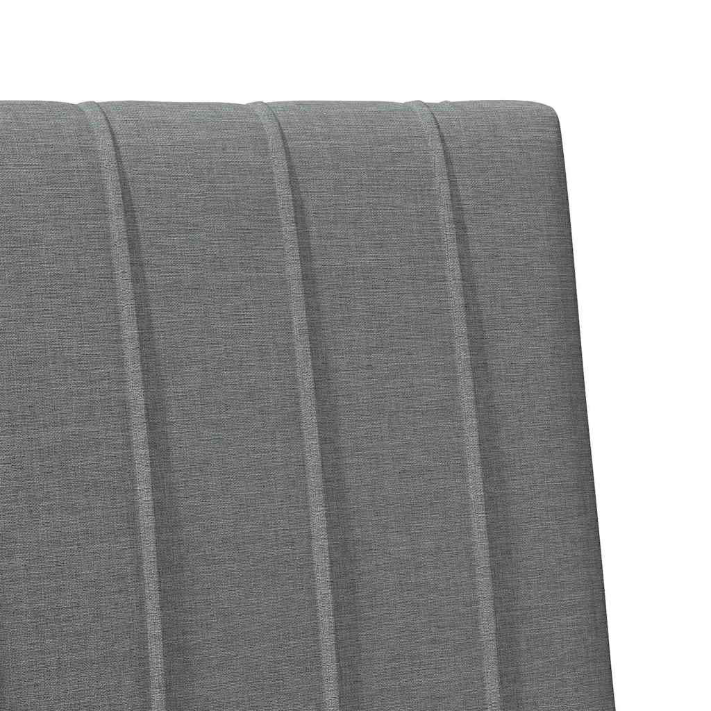 Tăblie tapițată Gri închis 100 cm Lemn de pin masiv