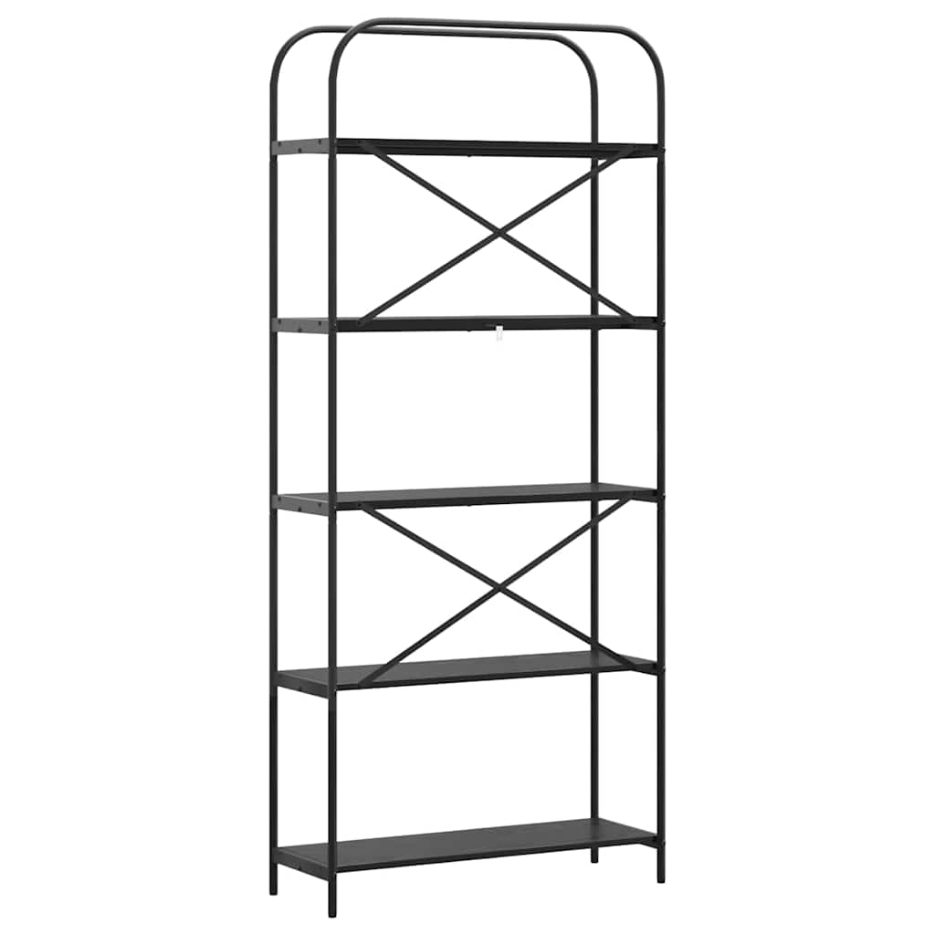 Raft pentru cărți Stejar negru 80 x 30 x 183 cm Lemn compozit