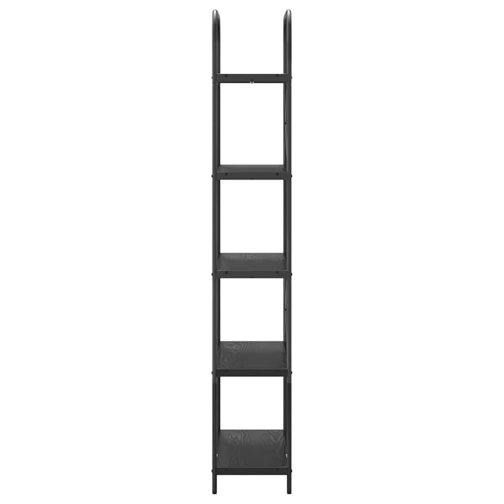 Raft pentru cărți Stejar negru 80 x 30 x 183 cm Lemn compozit