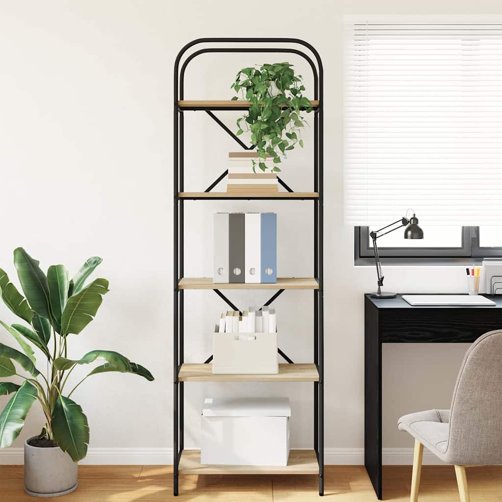 Raft pentru cărți Stejar sonoma 60 x 30 x 183 cm Lemn compozit