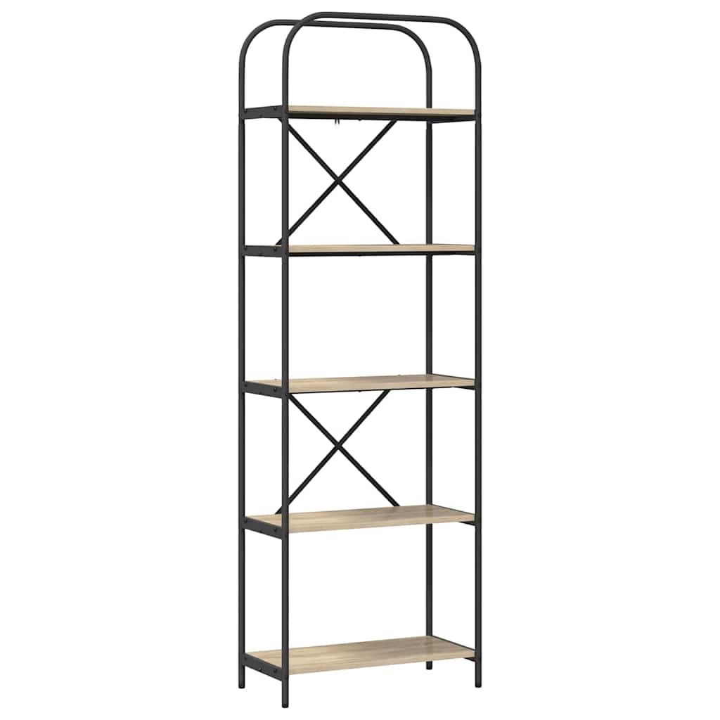 Raft pentru cărți Stejar sonoma 60 x 30 x 183 cm Lemn compozit