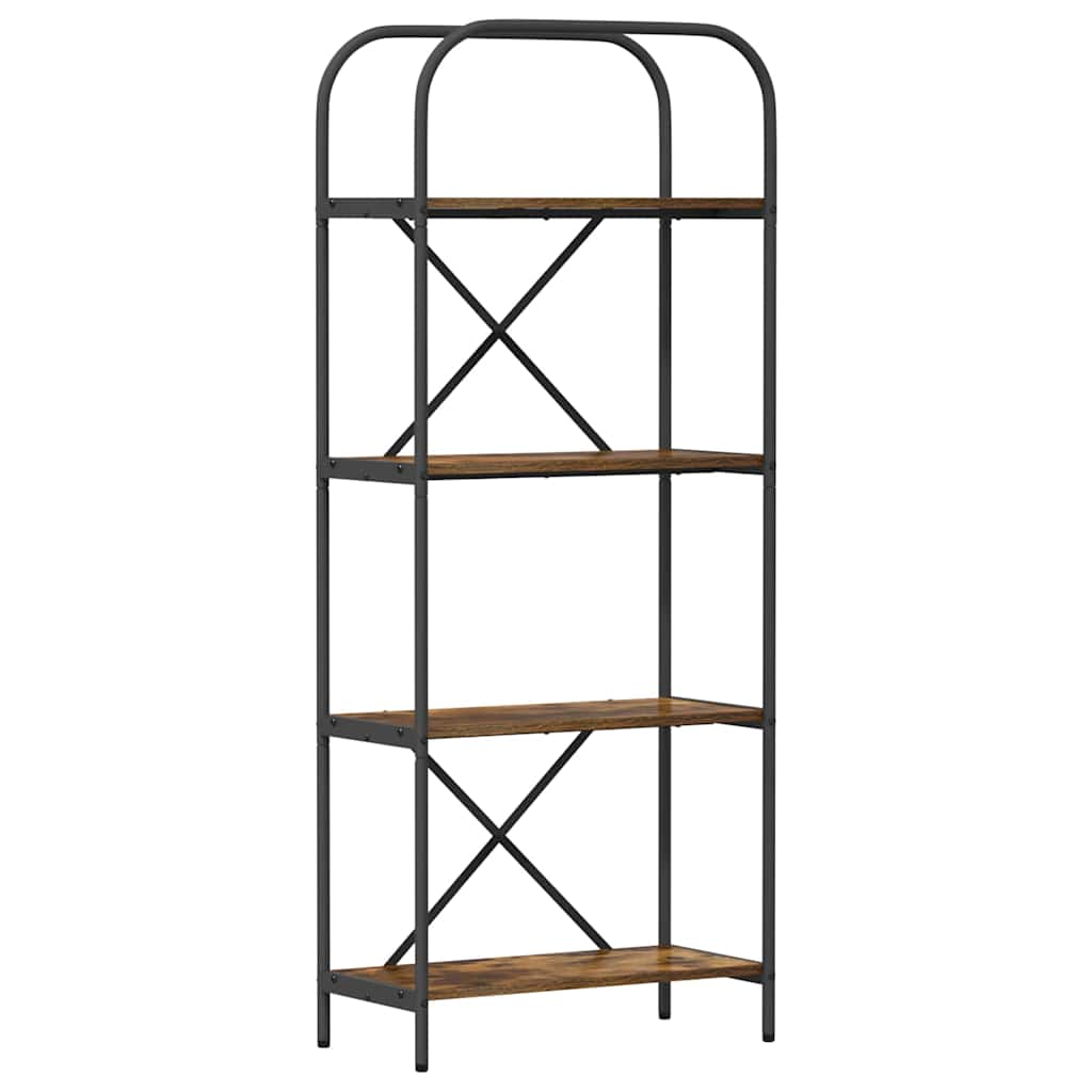 Raft pentru cărți Stejar afumat 60 x 30 x 146 cm Lemn compozit