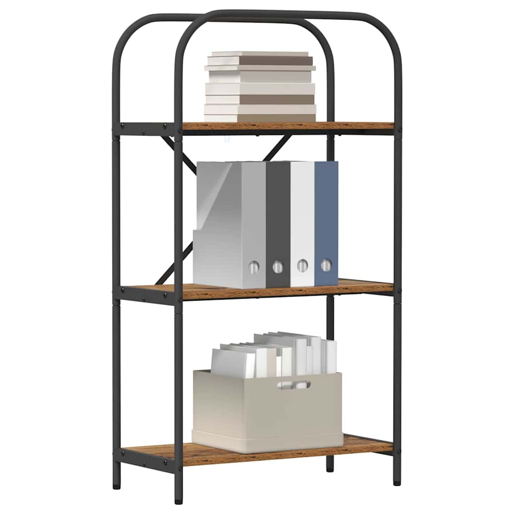 Raft pentru cărți Lemn vechi 60 x 30 x 109 cm Lemn compozit