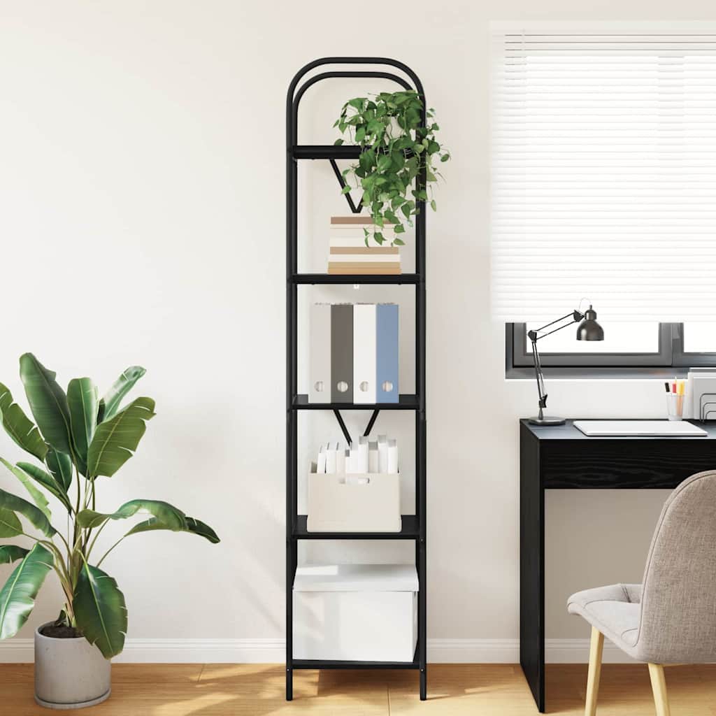 Raft pentru cărți Stejar negru 40 x 30 x 183 cm Lemn compozit