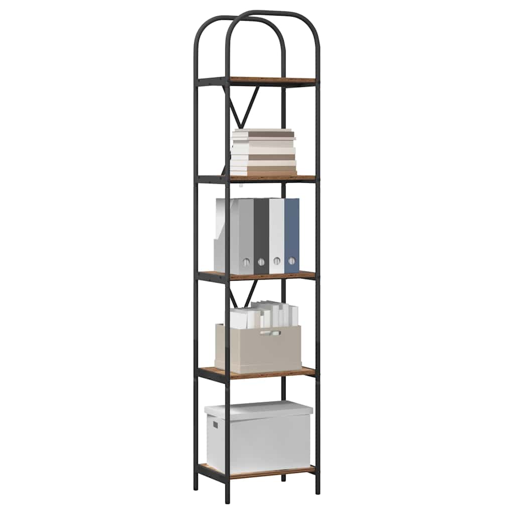 Raft pentru cărți Lemn vechi 40 x 30 x 183 cm Lemn compozit