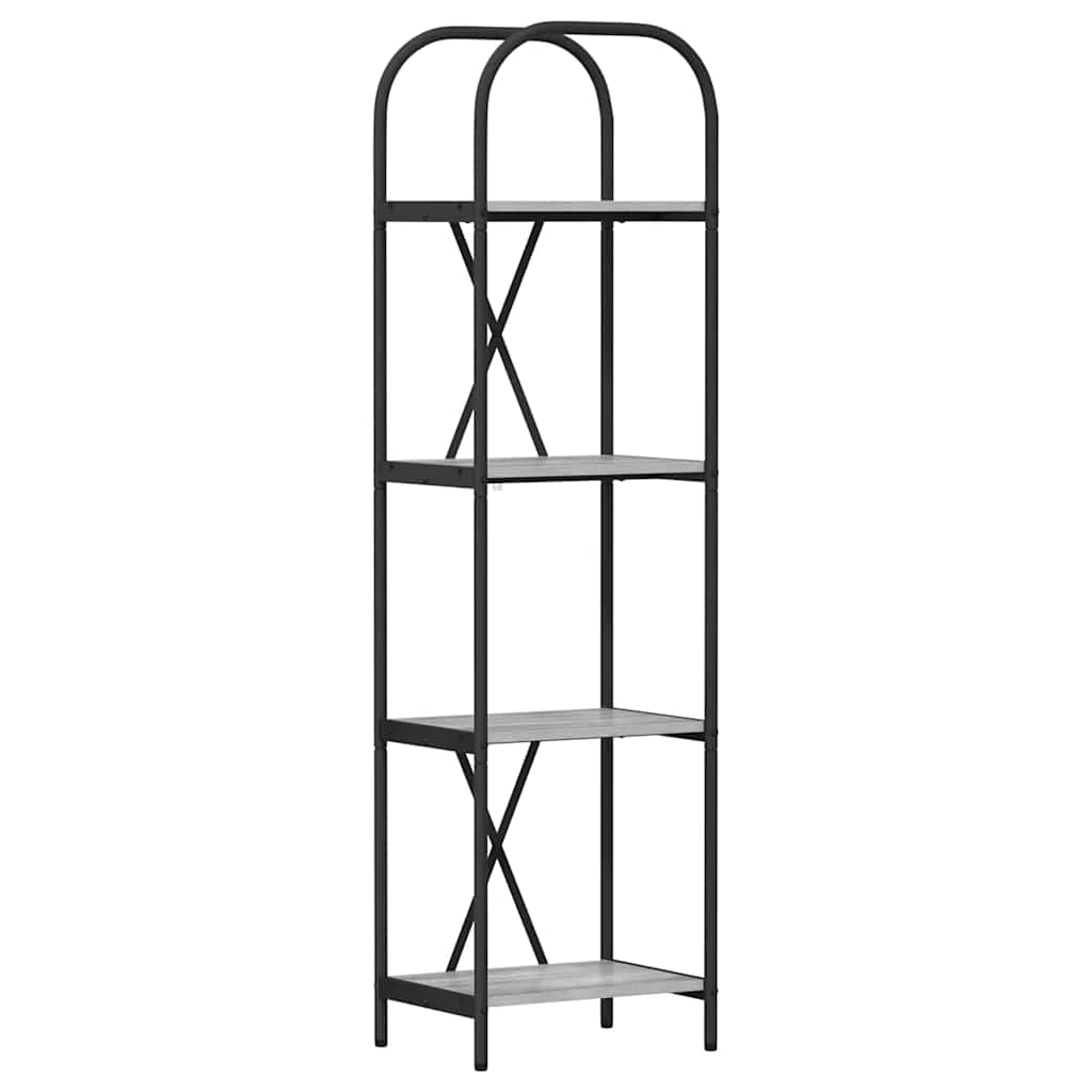 Raft pentru cărți sonoma gri 40 x 30 x 146 cm Lemn compozit
