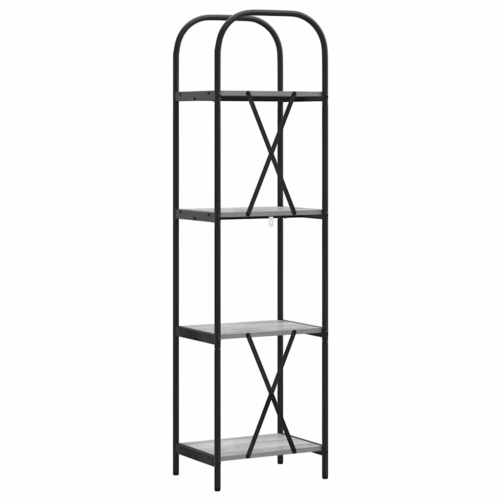 Raft pentru cărți sonoma gri 40 x 30 x 146 cm Lemn compozit