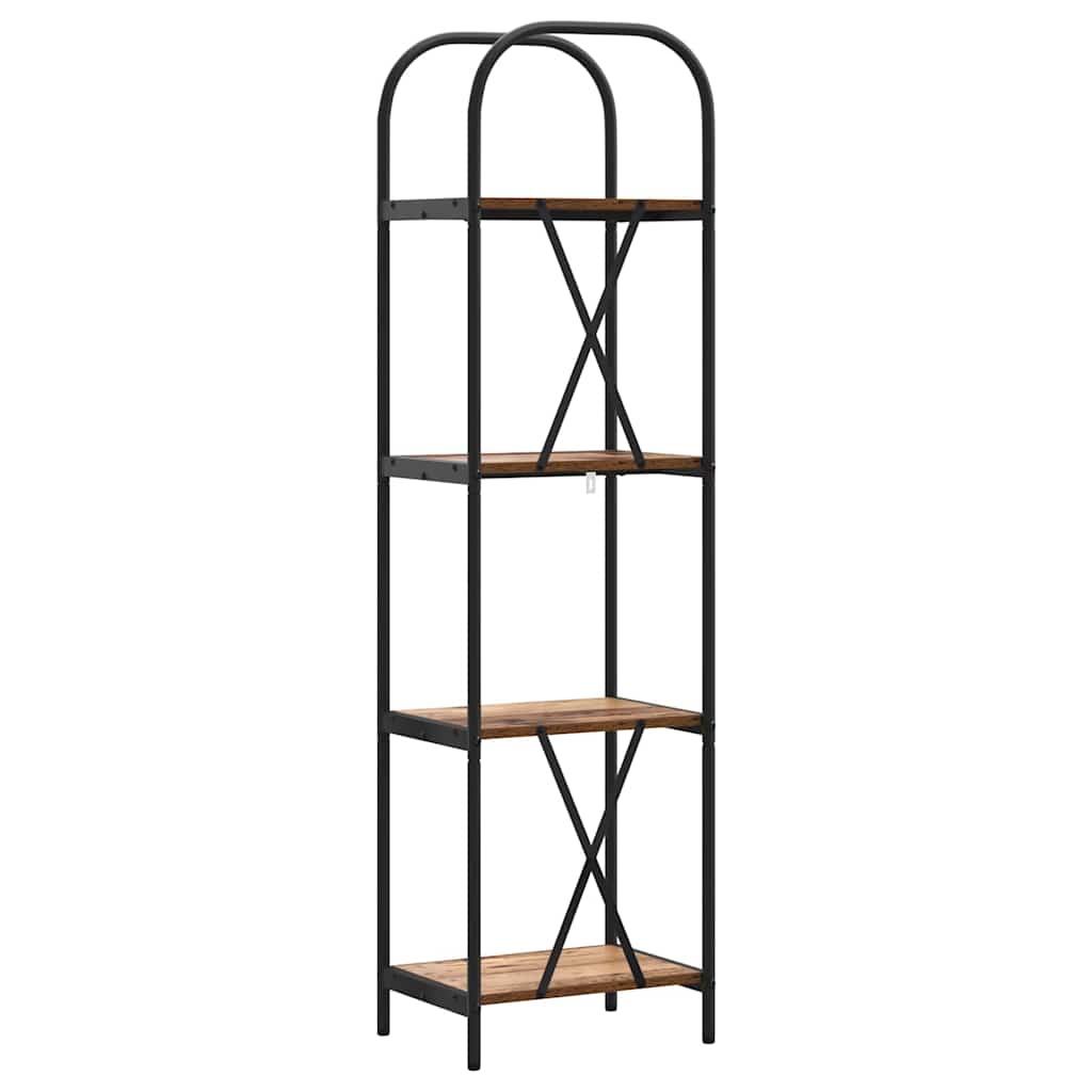 Raft pentru cărți Lemn vechi 40 x 30 x 146 cm Lemn compozit