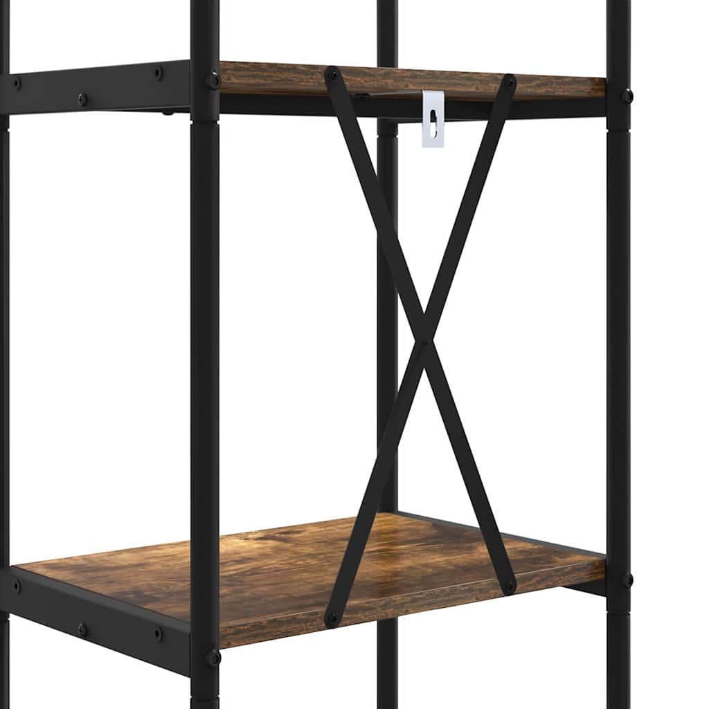 Raft pentru cărți Stejar afumat 40 x 30 x 109 cm Lemn compozit