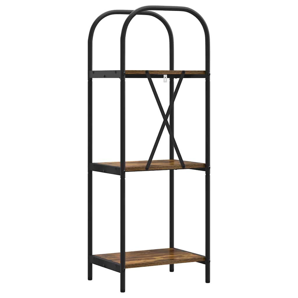 Raft pentru cărți Stejar afumat 40 x 30 x 109 cm Lemn compozit