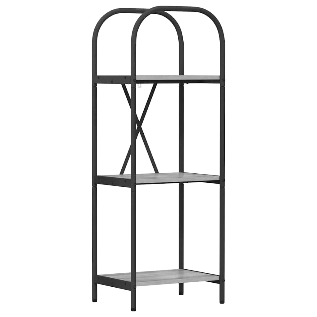 Raft pentru cărți sonoma gri 40 x 30 x 109 cm Lemn compozit