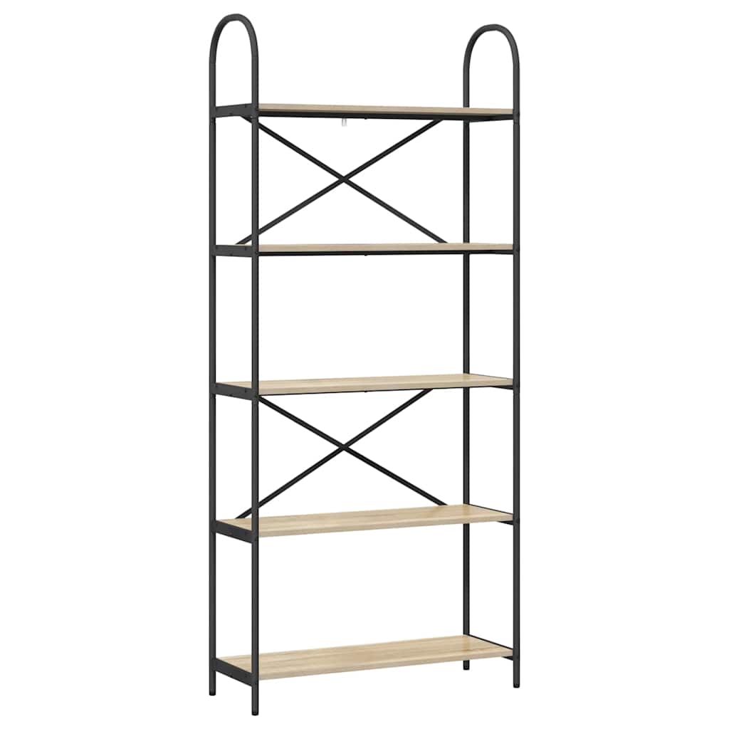 Raft pentru cărți Stejar sonoma 80 x 30 x 183 cm Lemn compozit