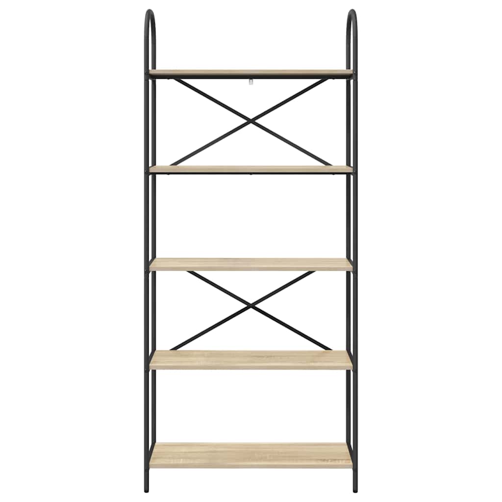 Raft pentru cărți Stejar sonoma 80 x 30 x 183 cm Lemn compozit