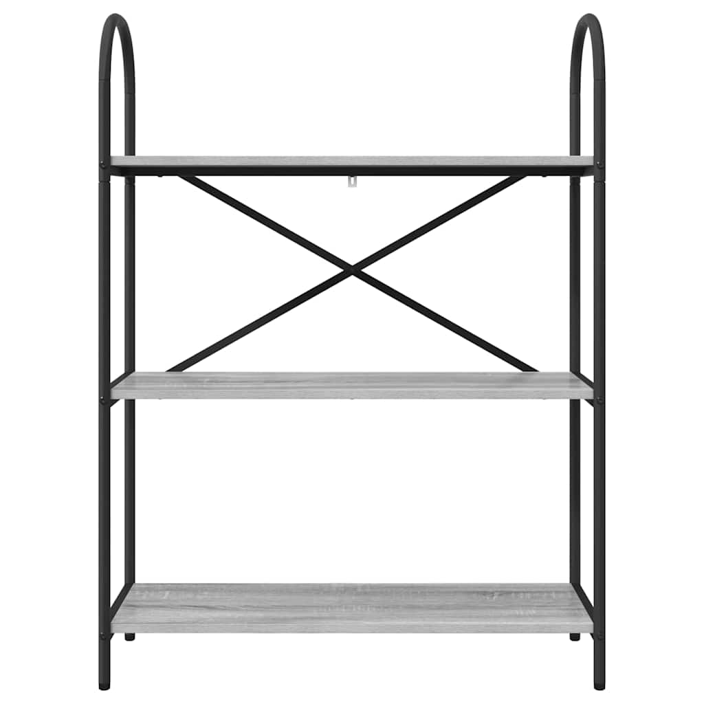 Raft pentru cărți sonoma gri 80 x 30 x 109 cm Lemn compozit