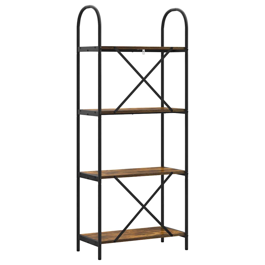 Raft pentru cărți Stejar afumat 60 x 30 x 146 cm Lemn compozit