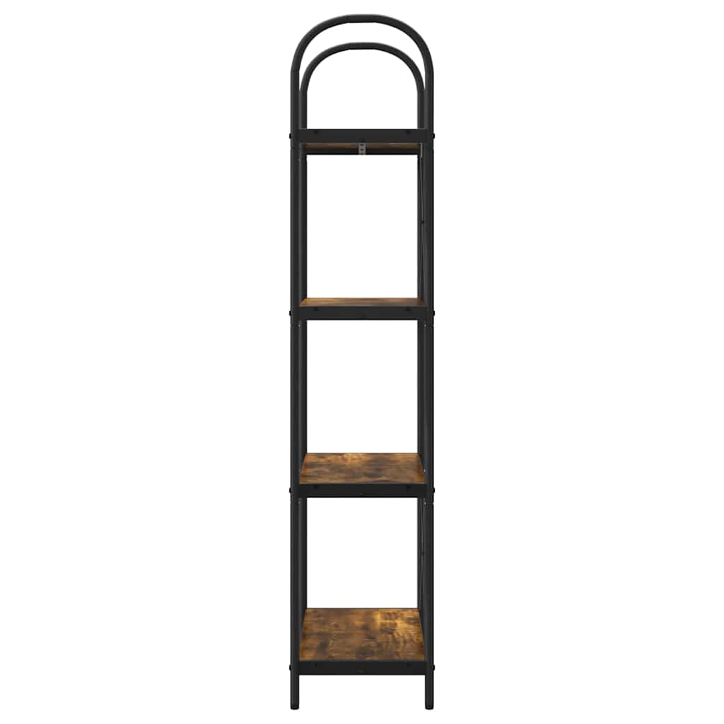 Raft pentru cărți Stejar afumat 60 x 30 x 146 cm Lemn compozit