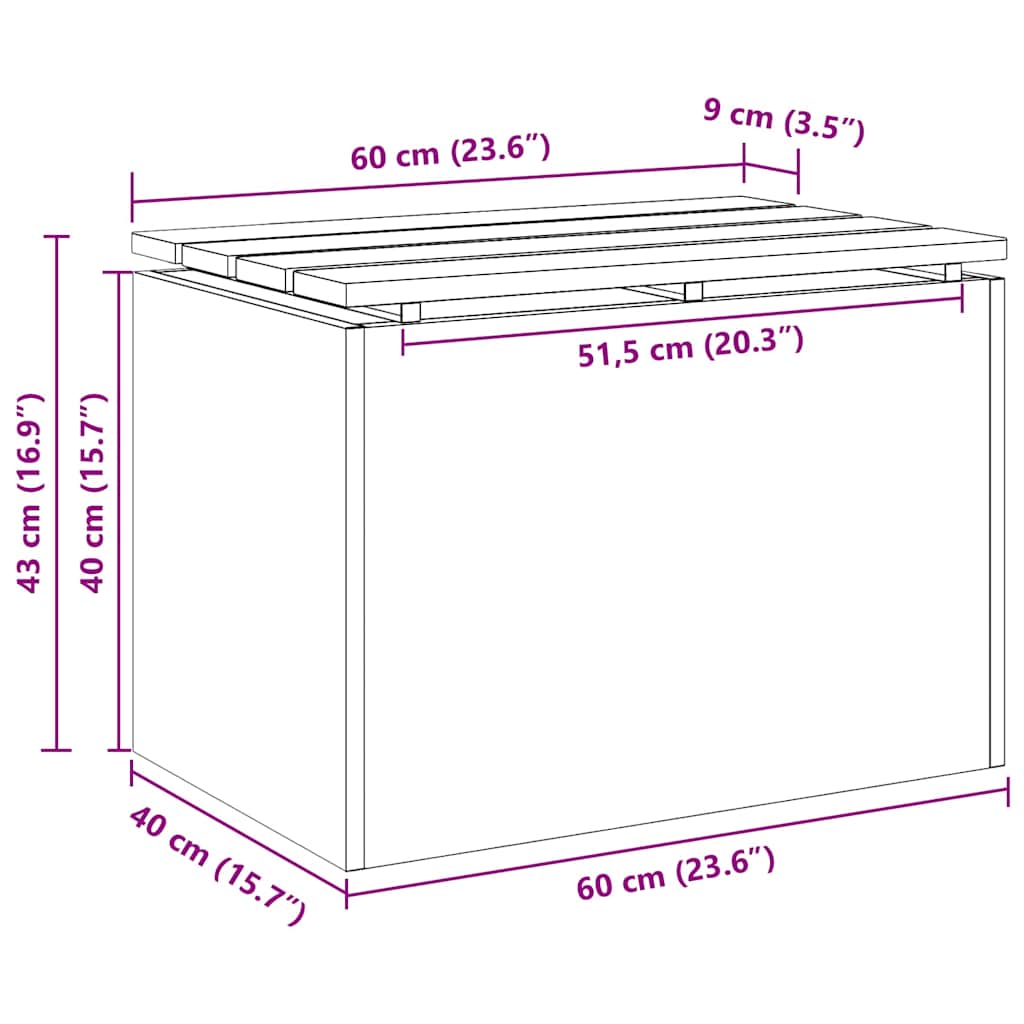 Bancă de grădină Argintiu 60 x 40 x 43 cm Oțel galvanizat