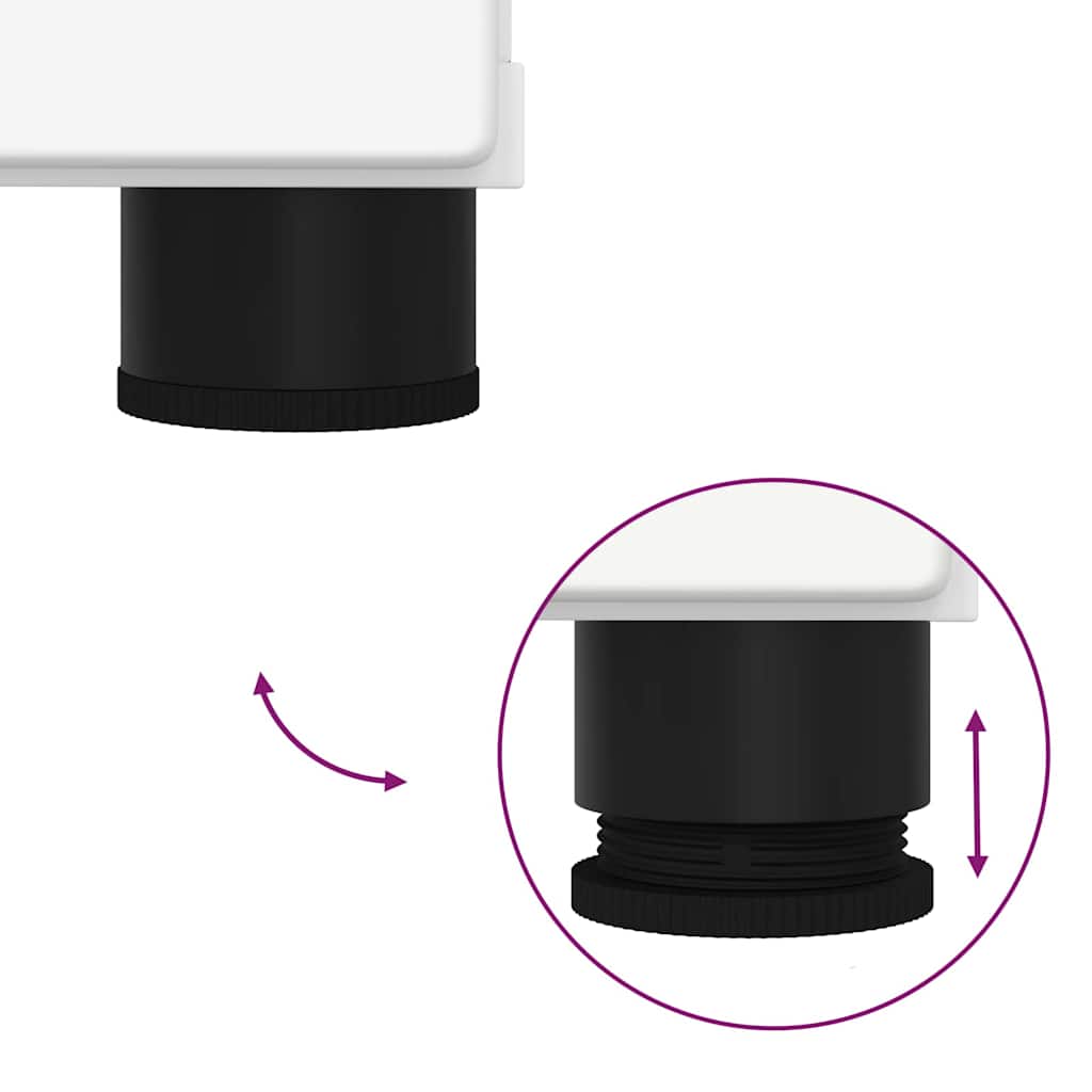 Set de mobilier pentru baie 2 pcs Alb Lemn aranjat și metal