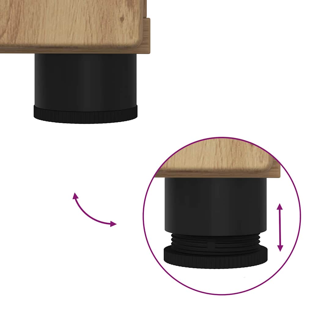 Set de mobilier pentru baie cu sertar 2 pcs Stejar Artizanal