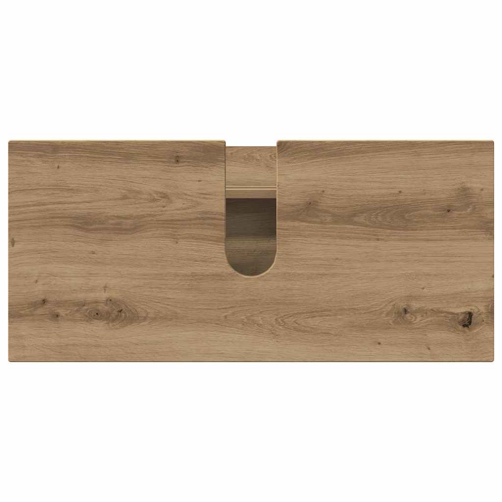 Set de mobilier pentru baie cu sertar 2 pcs Stejar Artizanal