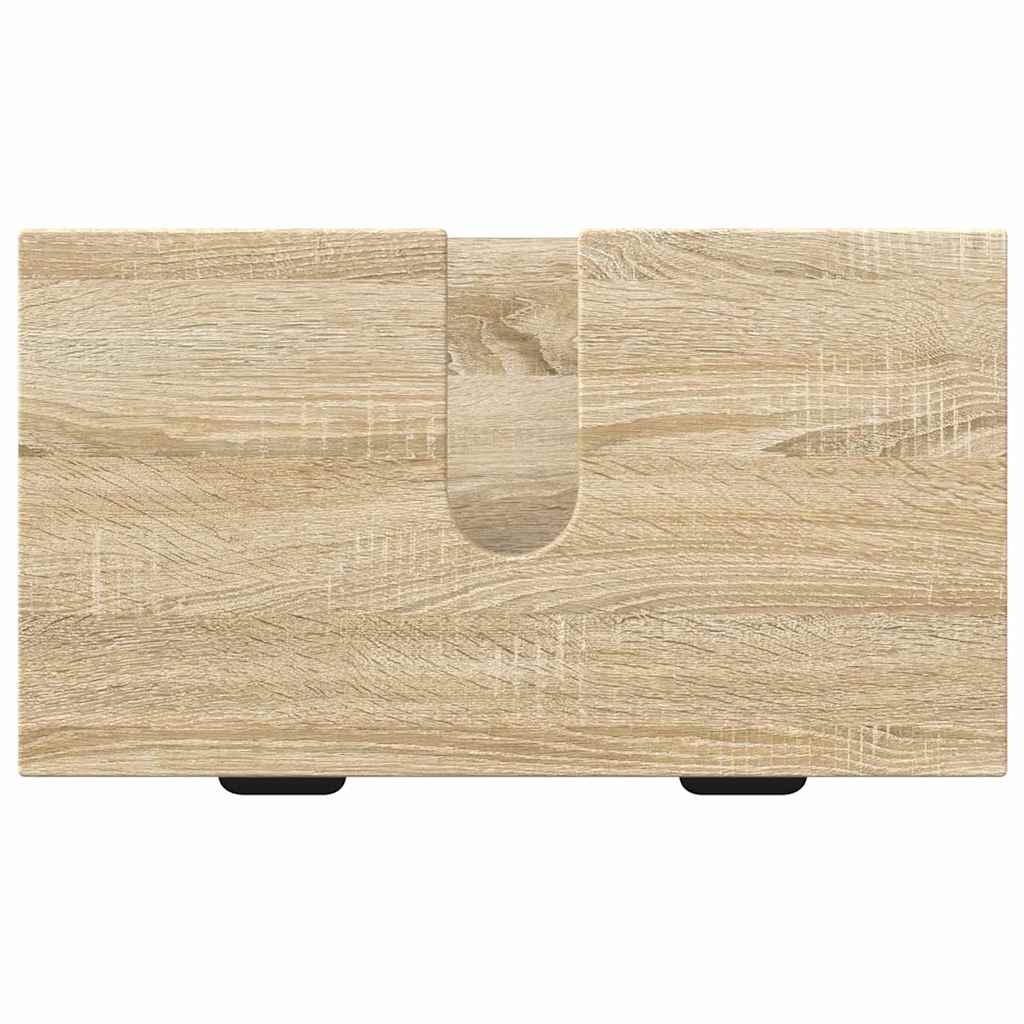 Set de mobilier pentru baie cu sertar 2 pcs Stejar Sonoma