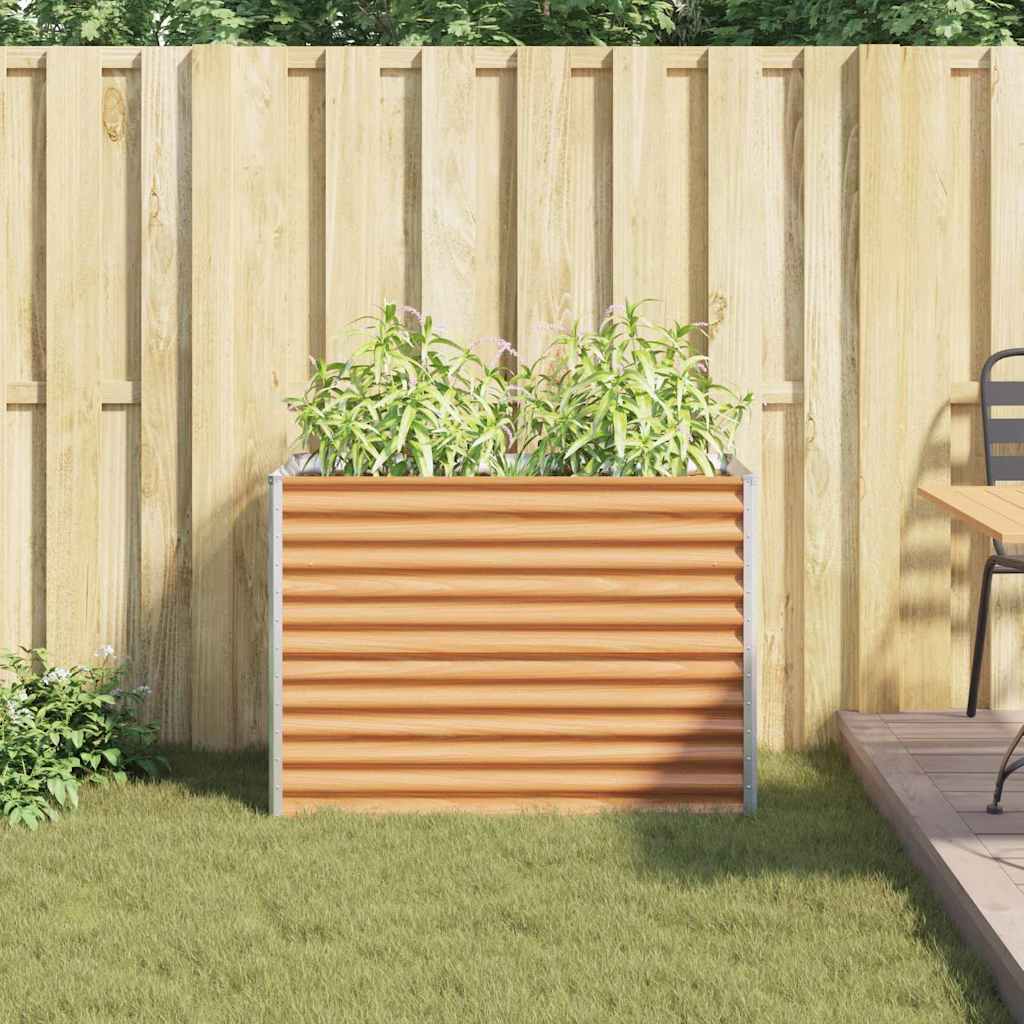 Strat înălțat de grădină 98 x 50 x 68 cm Oțel Galvanizat