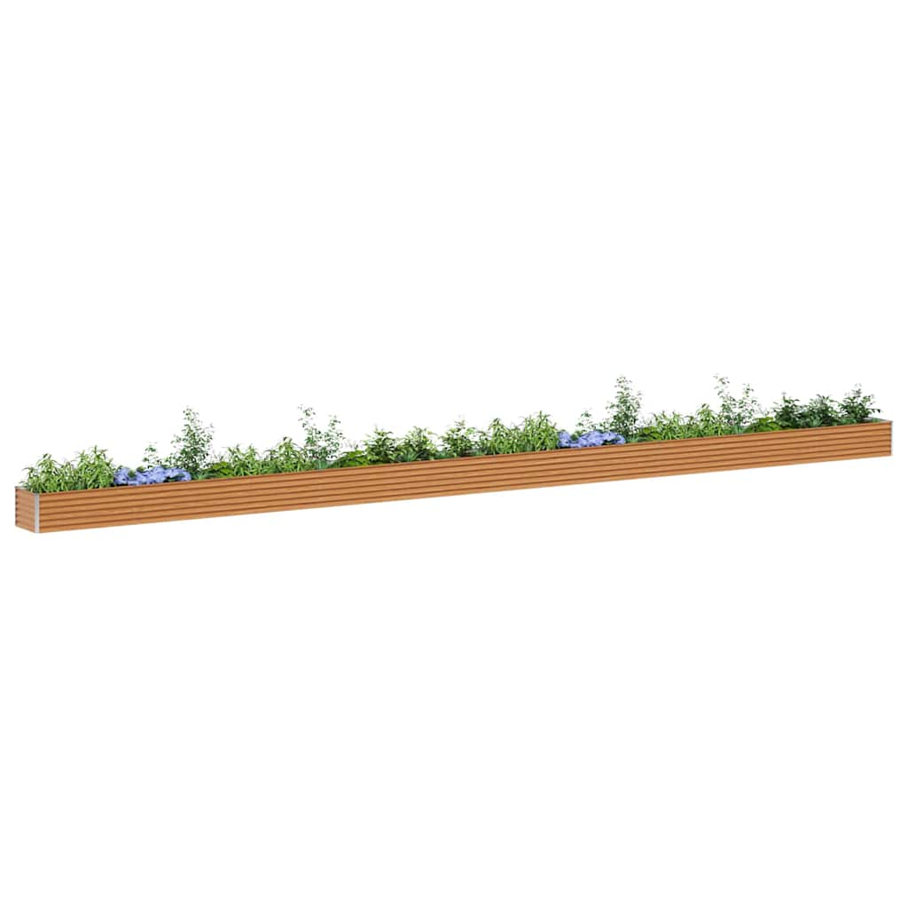 Strat înălțat de grădină 970 x 50 x 36 cm Oțel Galvanizat