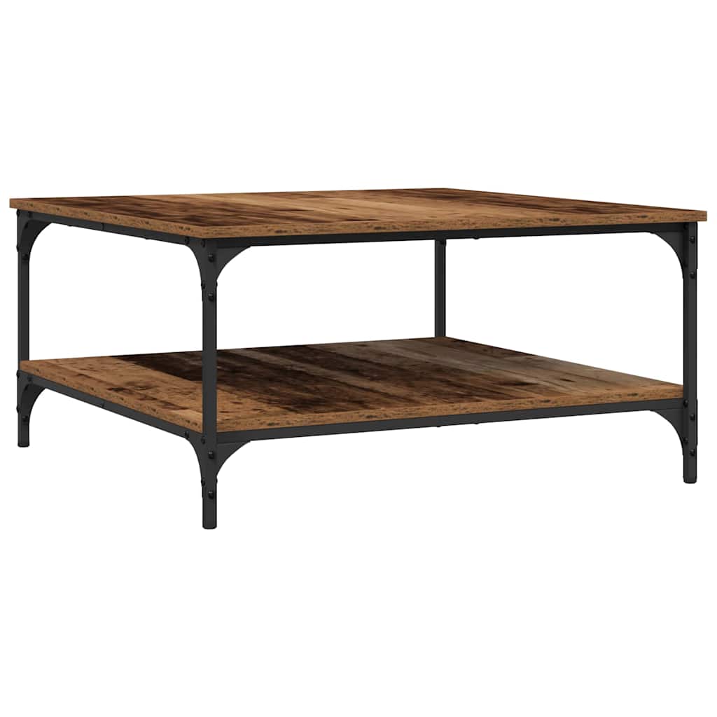 Masă de cafea Lemn vechi 80 x 80 x 40 cm Lemn compozit