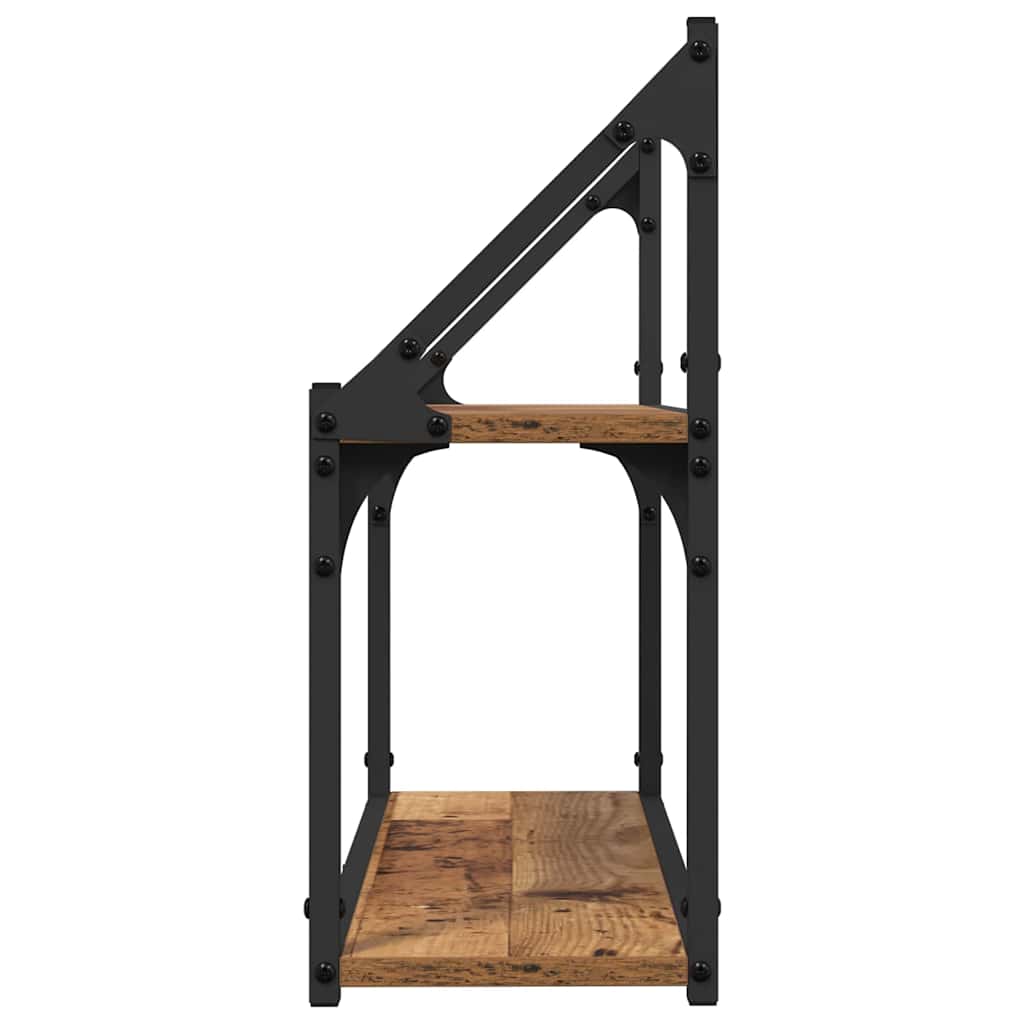 Raft de perete cu raft Lemn vechi 60 x 21 x 51 cm Lemn compozit