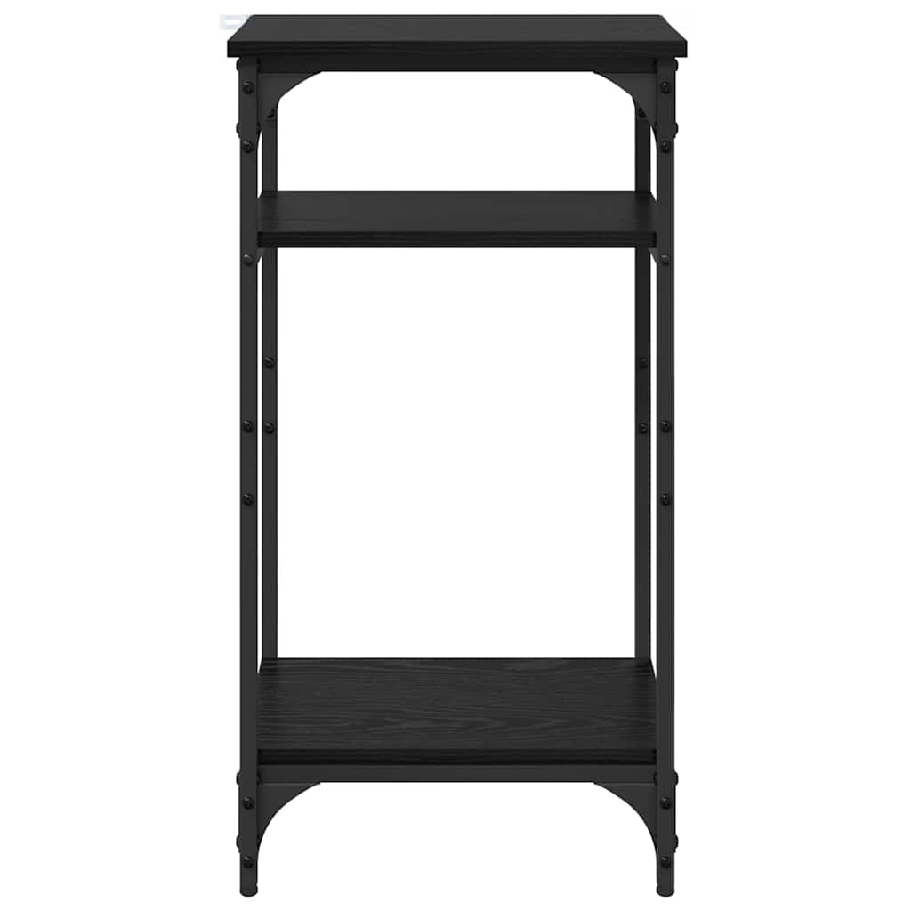 Masă laterală Manual Stejar Negru 40 x 30 x 75 cm Lemn compozit