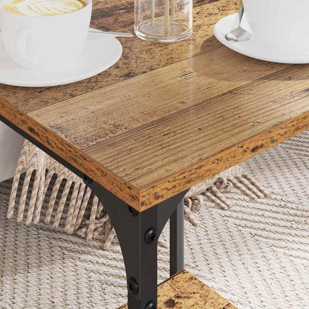 Masă de cafea Lemn Vechi 40 x 40 x 55 cm Lemn compozit