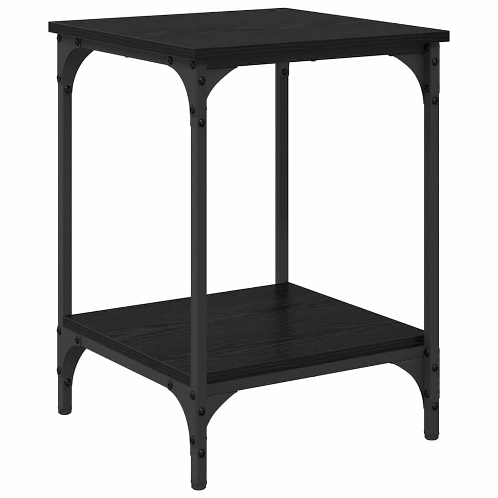 Masă de cafea Stejar Negru 40 x 40 x 55 cm Lemn compozit