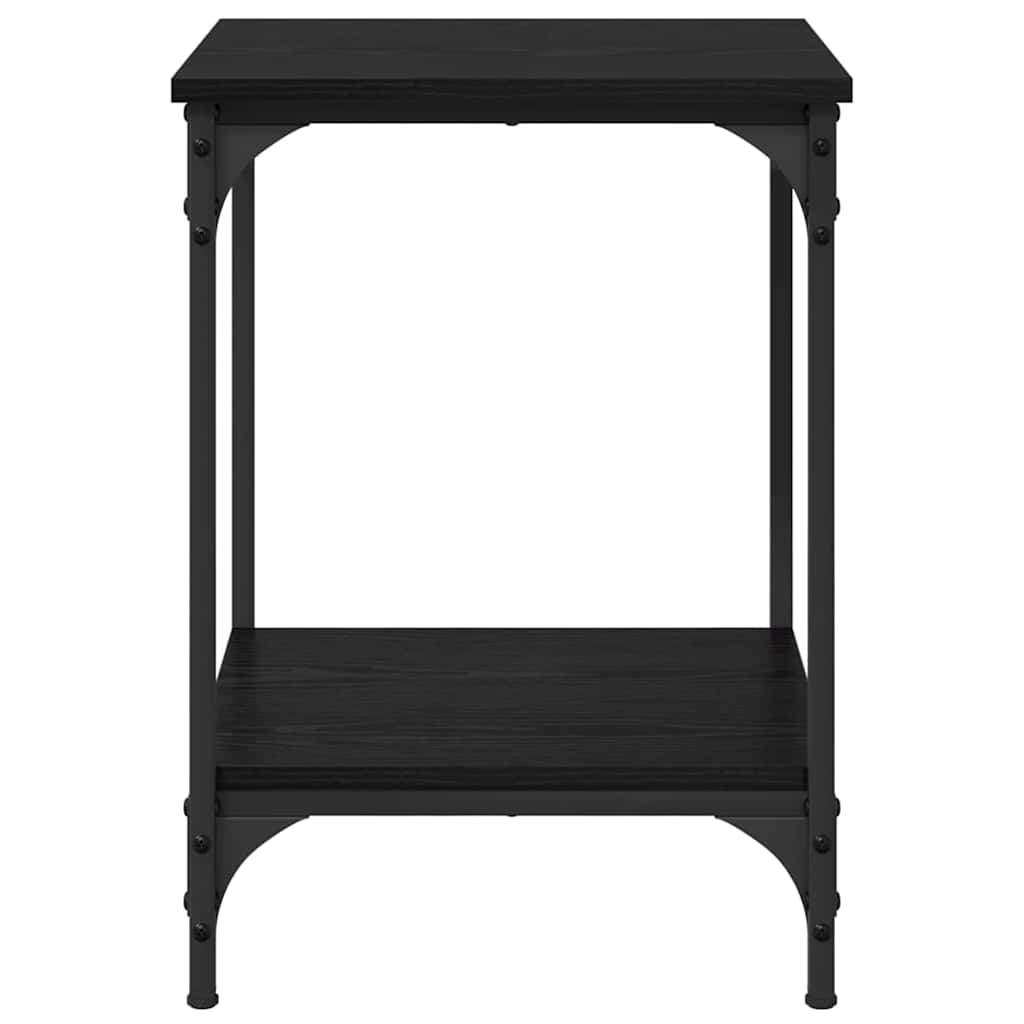 Masă de cafea Stejar Negru 40 x 40 x 55 cm Lemn compozit