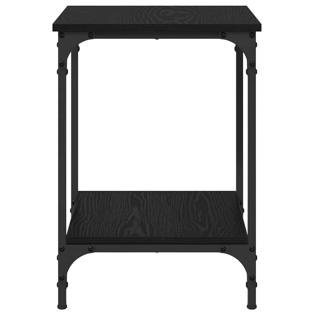 Masă de cafea Stejar Negru 40 x 40 x 55 cm Lemn compozit