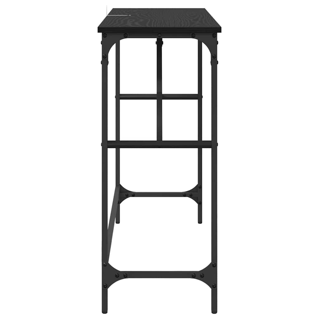 Masă de consolă Stejar Negru 100 x 32 x 75 cm Lemn compozit
