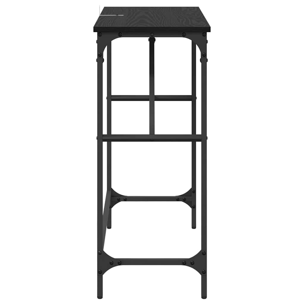 Masă de consolă Stejar Negru 75 x 32 x 75 cm Lemn compozit