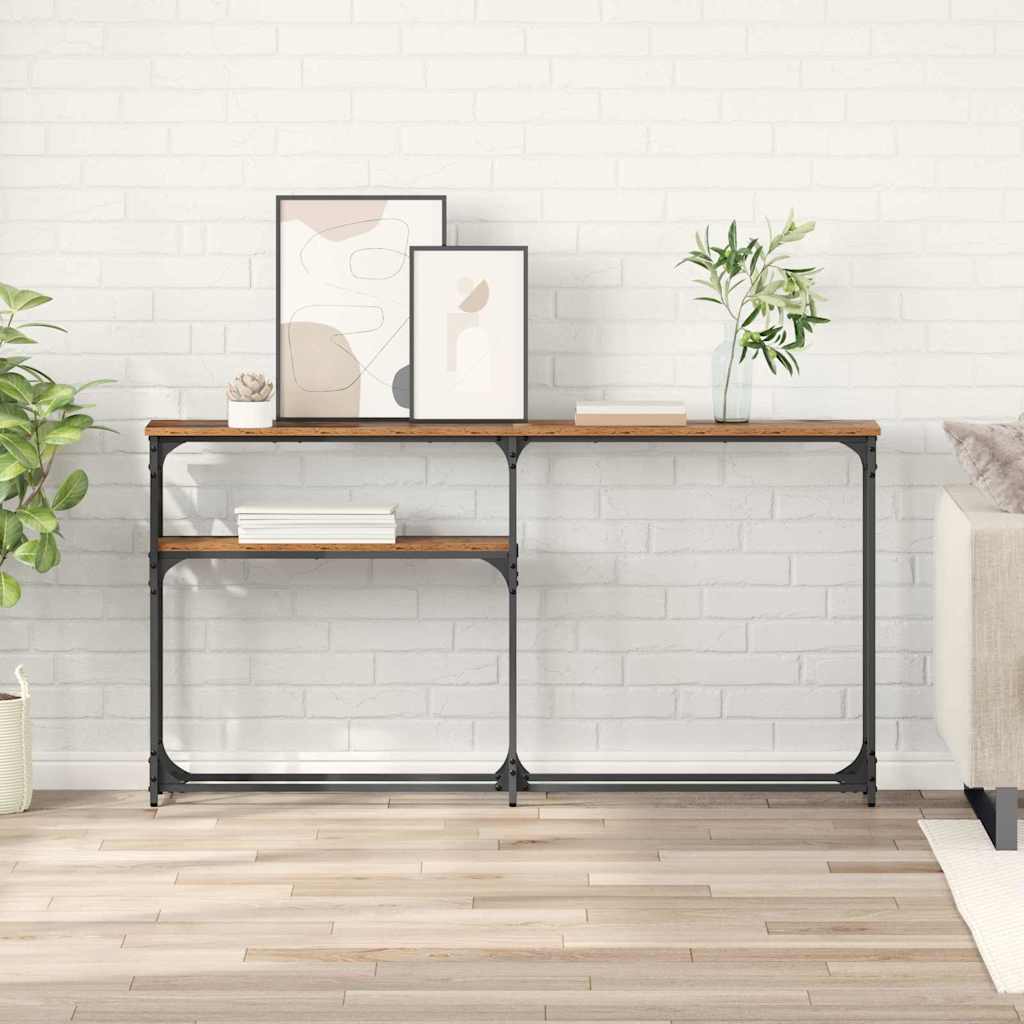 MasaConsole Lemn vechi 145x22.5x75cm Lemn compozit