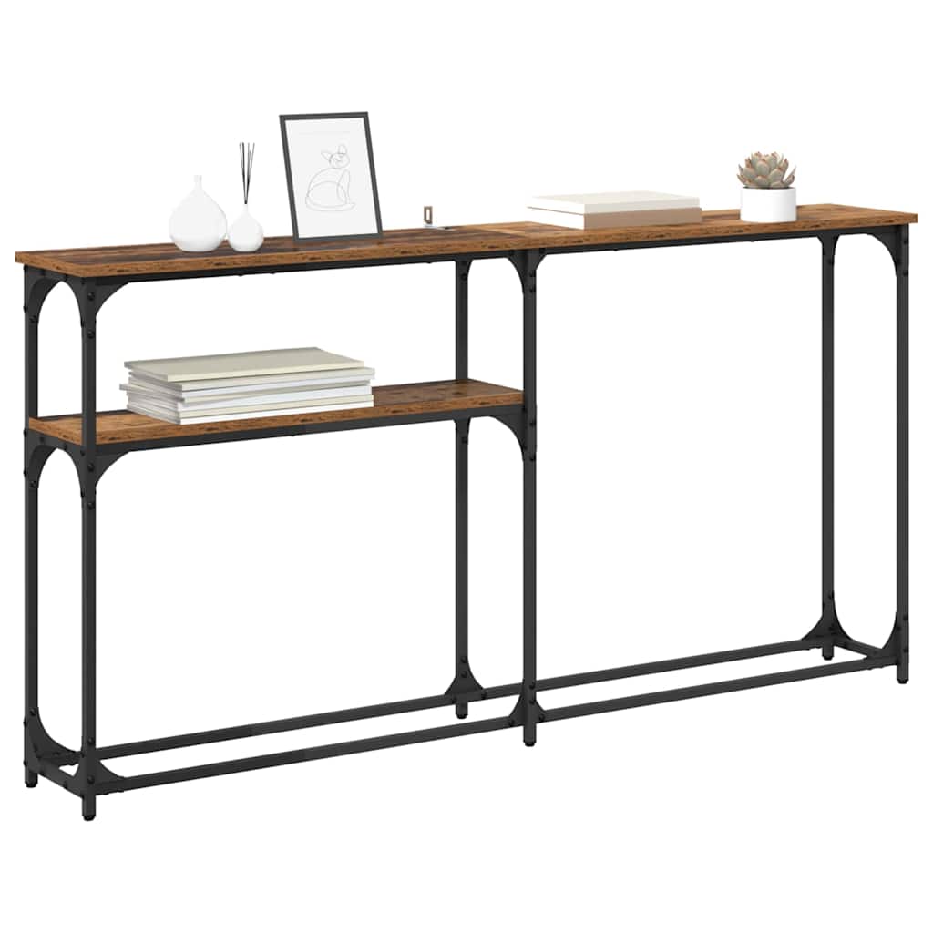 MasaConsole Lemn vechi 145x22.5x75cm Lemn compozit