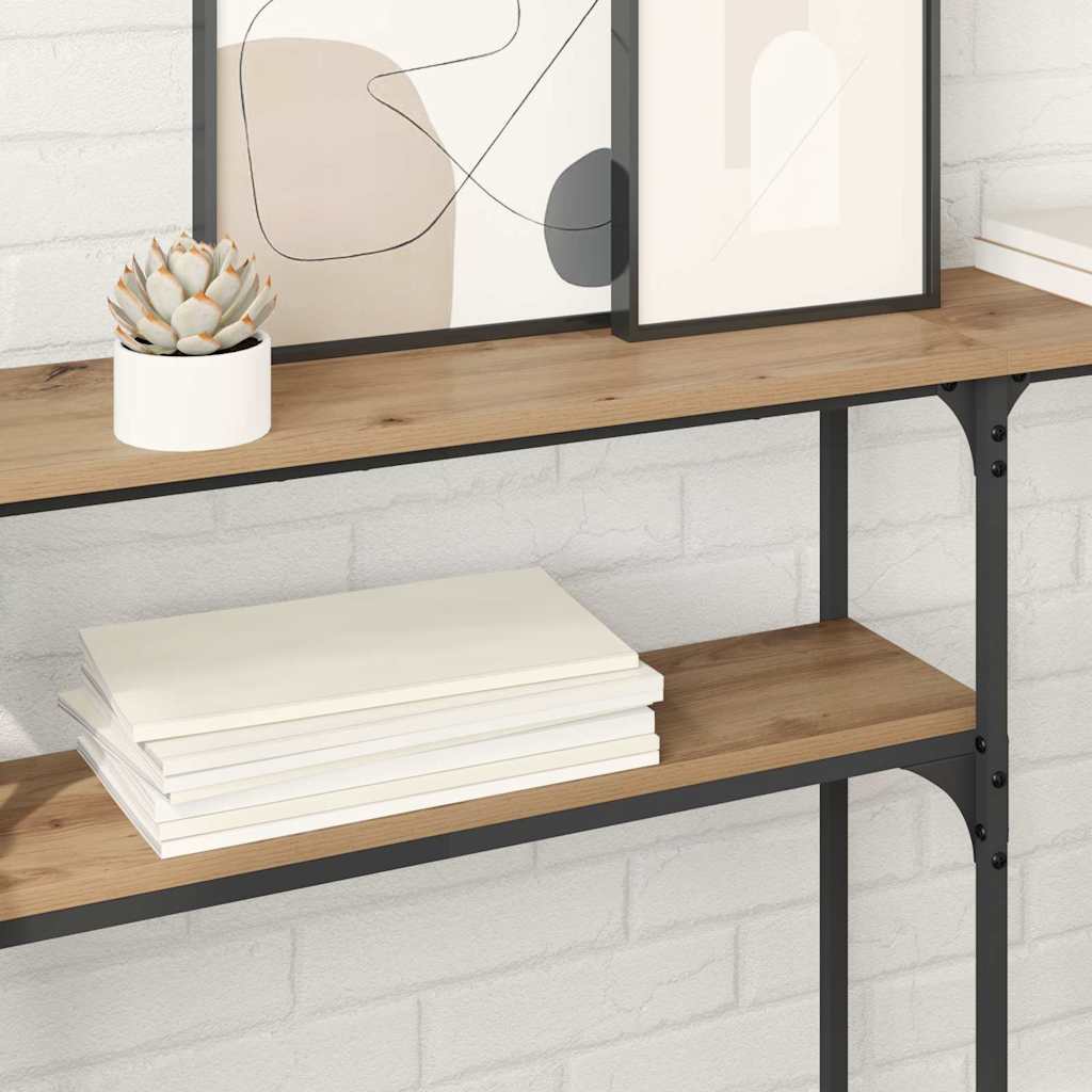 MasaConsole Stejar Artizanal 145 x 22,5 x 75 cm Lemn compozit