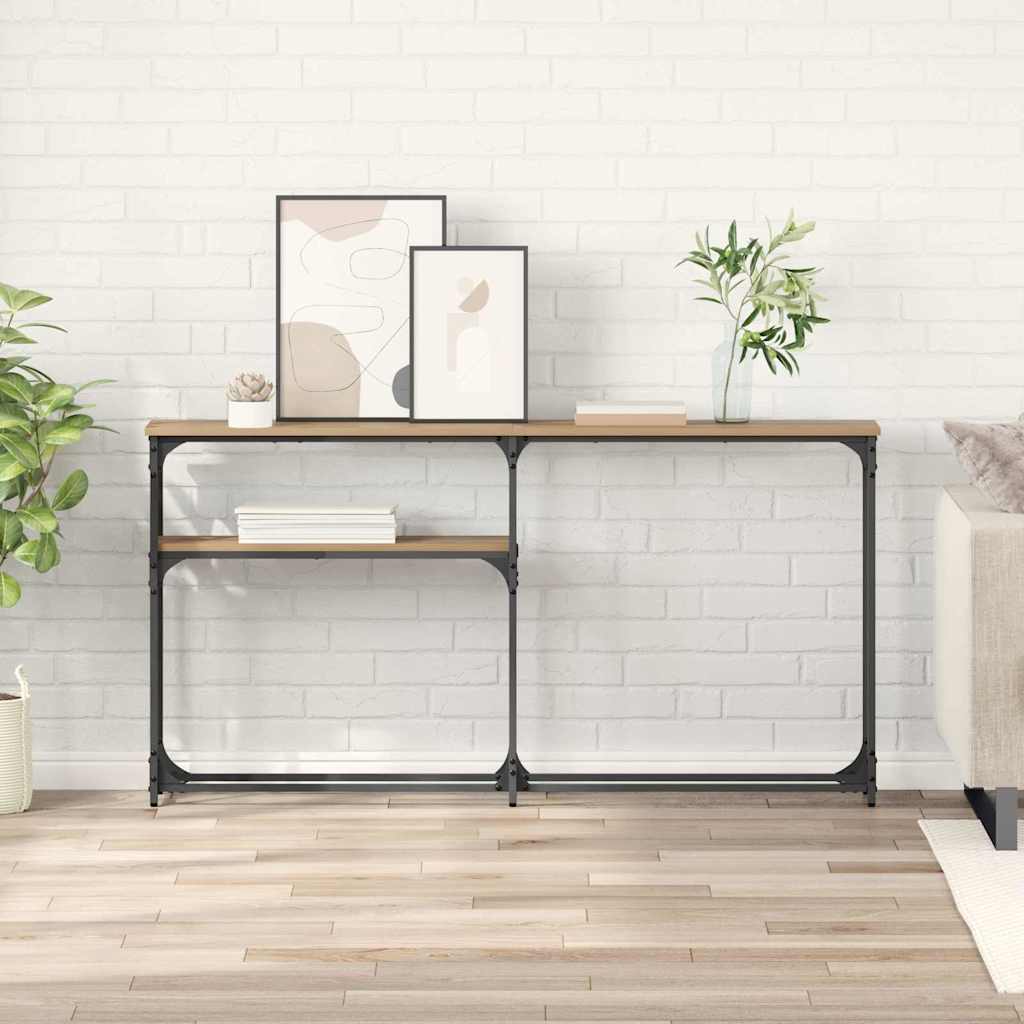 MasaConsole Stejar Artizanal 145 x 22,5 x 75 cm Lemn compozit