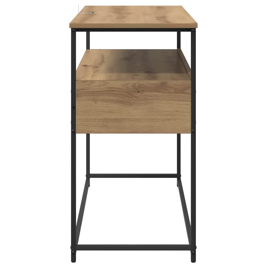 Masă de consolă Stejar Artizanal 100 x 40 x 75 cm Lemn compozit